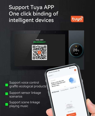 Glomarket Tuya Wifi Smart 7 Inch Control Panel Multi-Fungsi Ble Musik Tembok Layar Sentuh Zigbee Hub Gateway Central Control