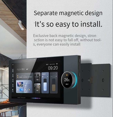 Glomarket Tuya 10 Inch Central Control Panel dengan Musik Play 2 Gang Relay 2 Way Speaker Produk Smart Home Multifungsi