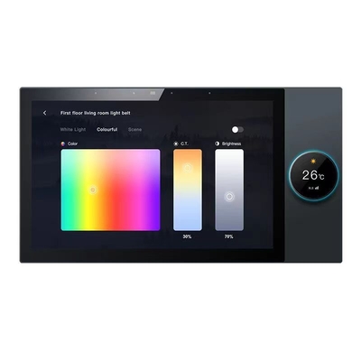 Glomarket Tuya 10 Inch Central Control Panel dengan Musik Play 2 Gang Relay 2 Way Speaker Produk Smart Home Multifungsi