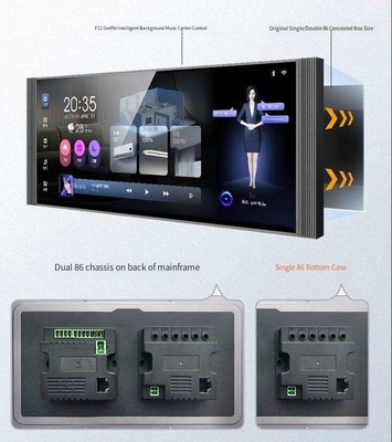 Glomarket 12 inci Multi-fungsi Music Host Touch Screen Zigbee Gateway Wall Central Control Panel Untuk Scenes Switch