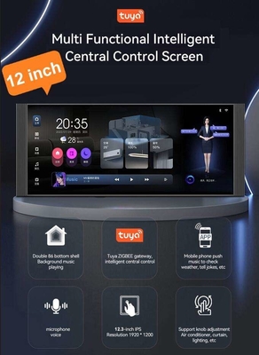 Glomarket 12 inci Multi-fungsi Music Host Touch Screen Zigbee Gateway Wall Central Control Panel Untuk Scenes Switch