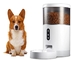 4 Liter Alexa Dog Food Dispenser Pengumpan Hewan Peliharaan Otomatis Dengan Kamera