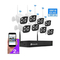 4/8 Saluran Wifi Kamera CCTV Nirkabel 1080P HD NVR Tertanam Sistem Linux