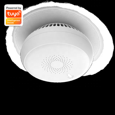 Penutup Plastik Smart Alarm Smoke Zigbee Detector Tuya App Kontrol Rumah Tangga Sensor