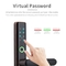 Tuya App Control Intelligent Smart Door Lock Kode Sidik Jari Telepon Terbuka Untuk Keamanan Rumah
