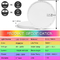 24w Tuya Smart Ceiling Light Colorful Rgb Remote Control Led Musik Modern